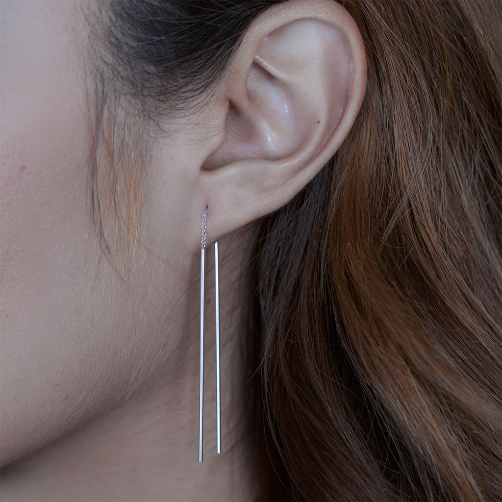LONG THREADER EARRINGS