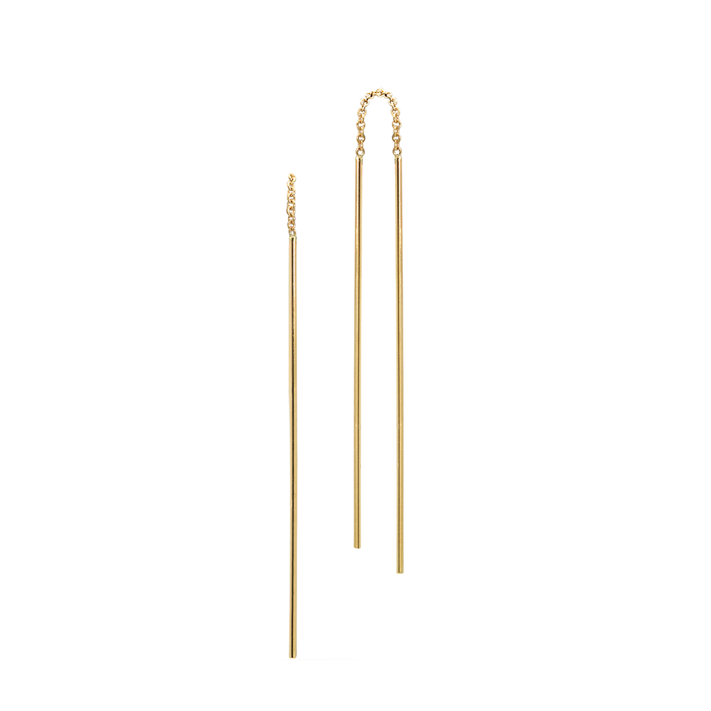 LONG THREADER EARRINGS