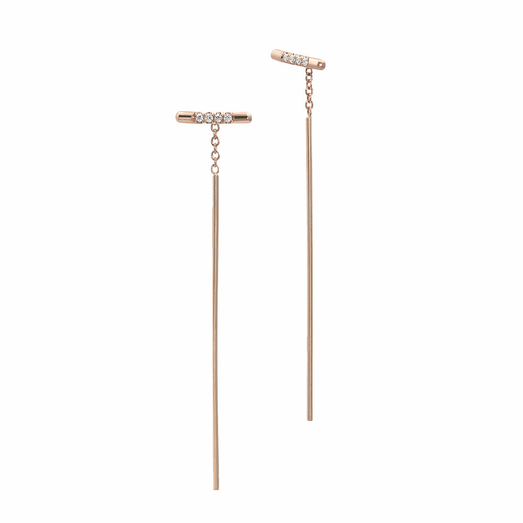 PAVÉ LINEA THREADER, WHITE DIAMOND