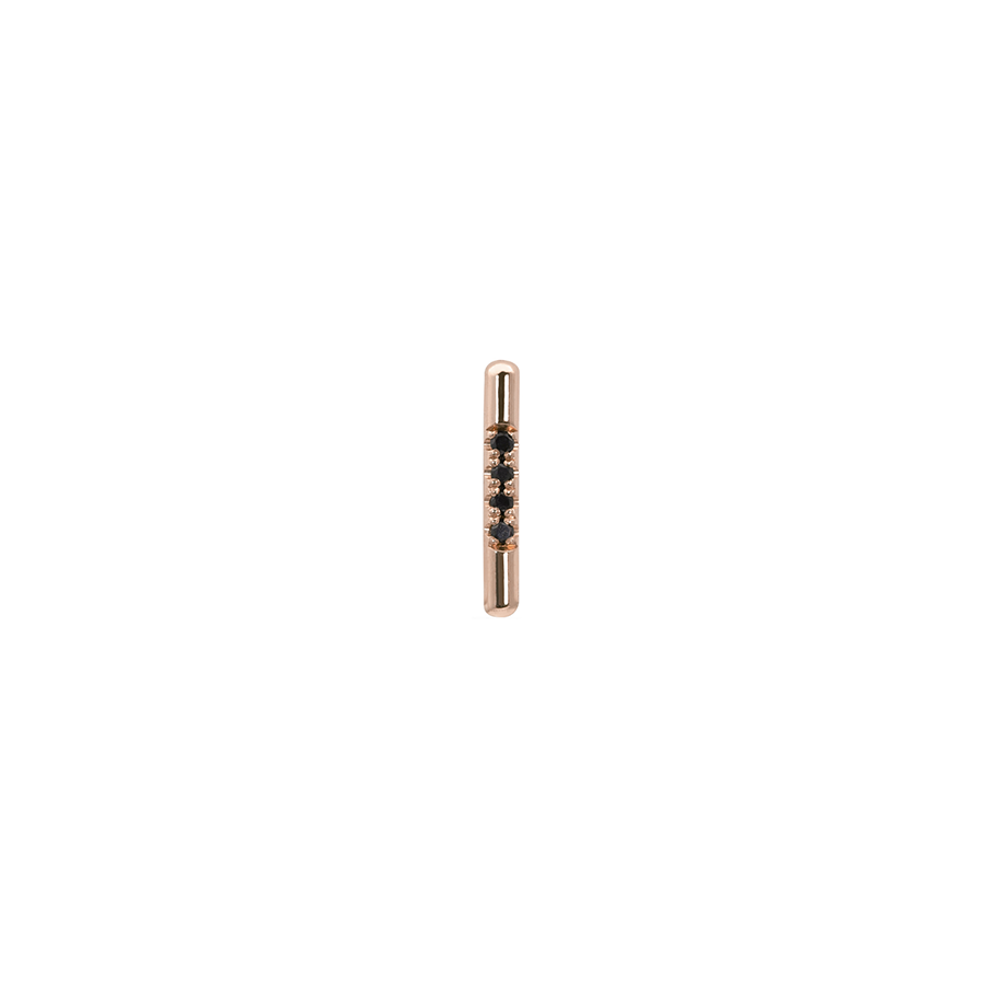 PAVÉ LINEA STUD, BLK DIAMOND