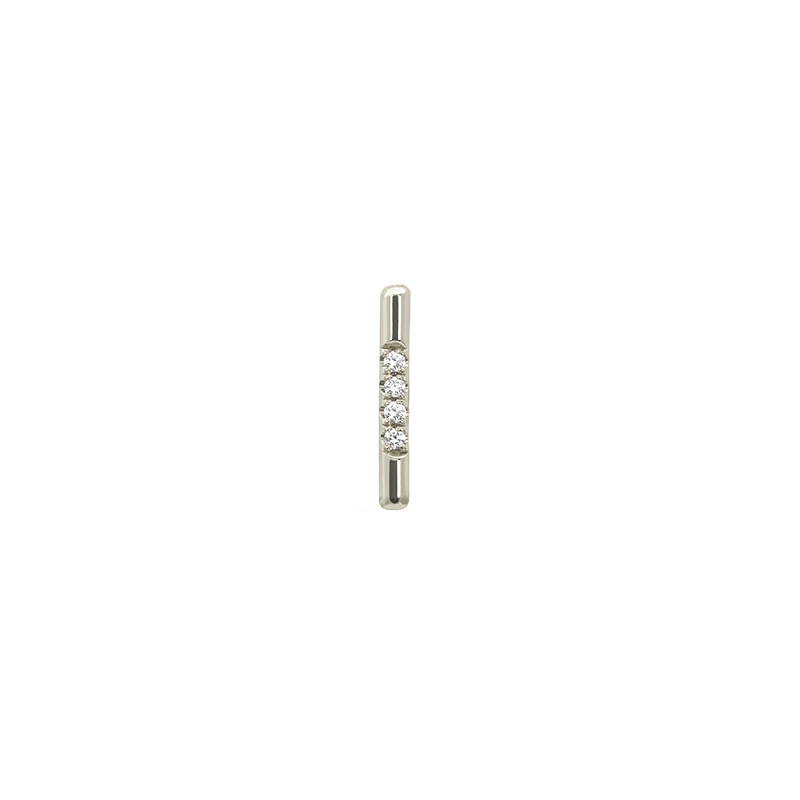 PAVÉ LINEA STUD, WHITE DIAMOND