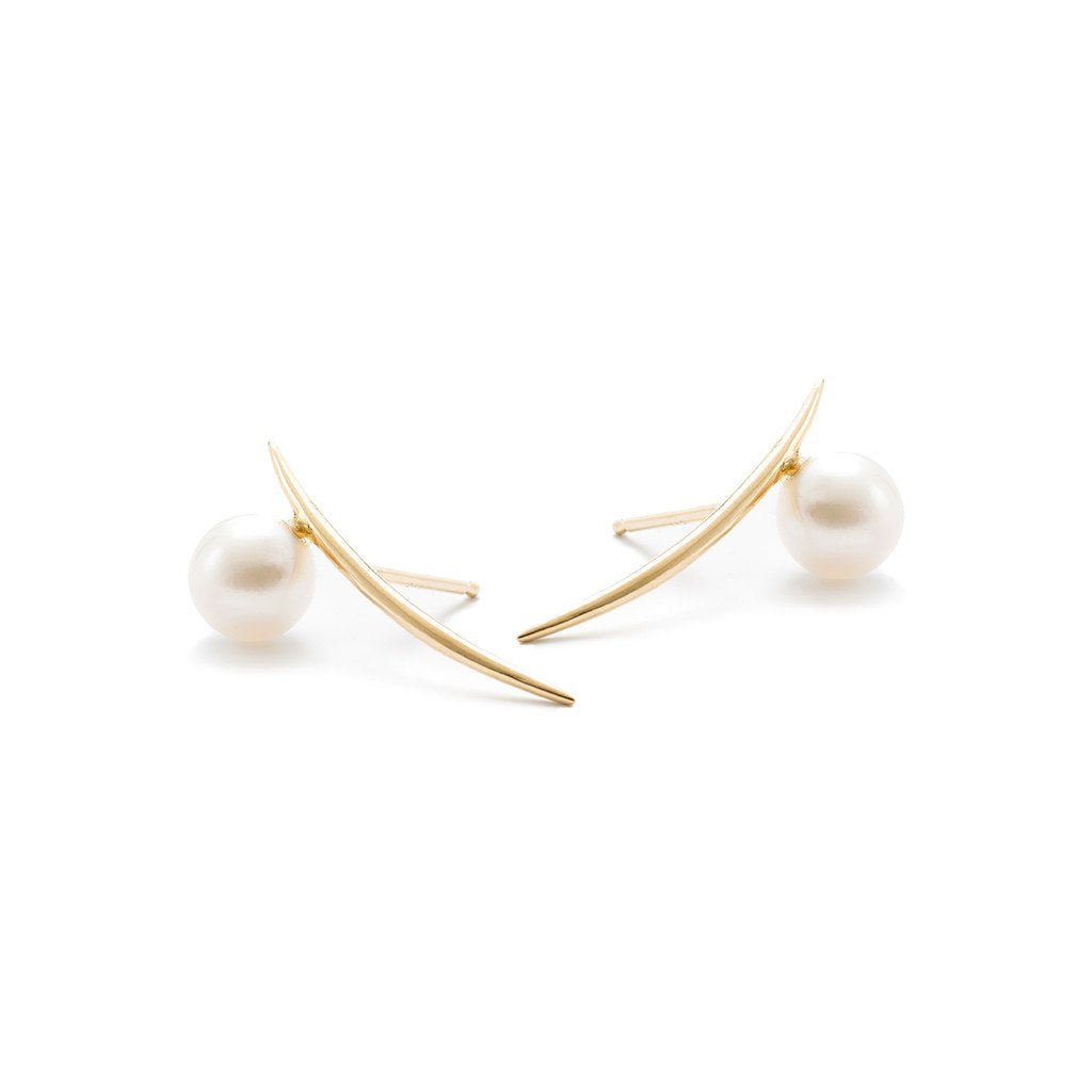 PEARL ARC EARRINGS