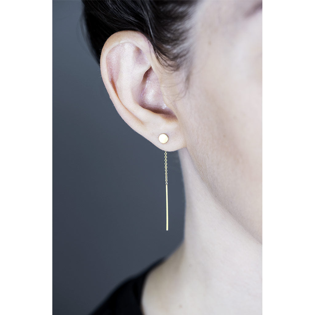 DISC THREADER EARRINGS