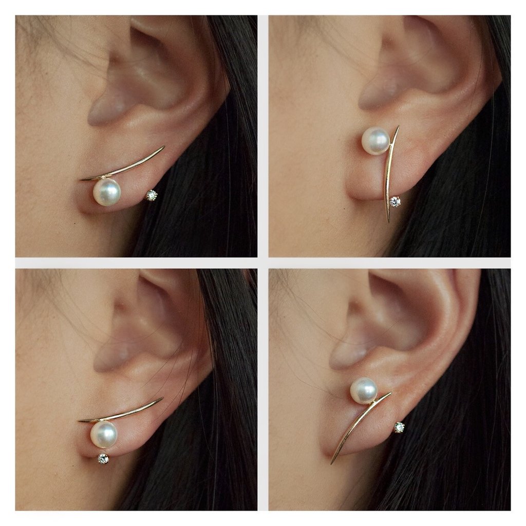 DIAMOND FLOATER EAR JACKET