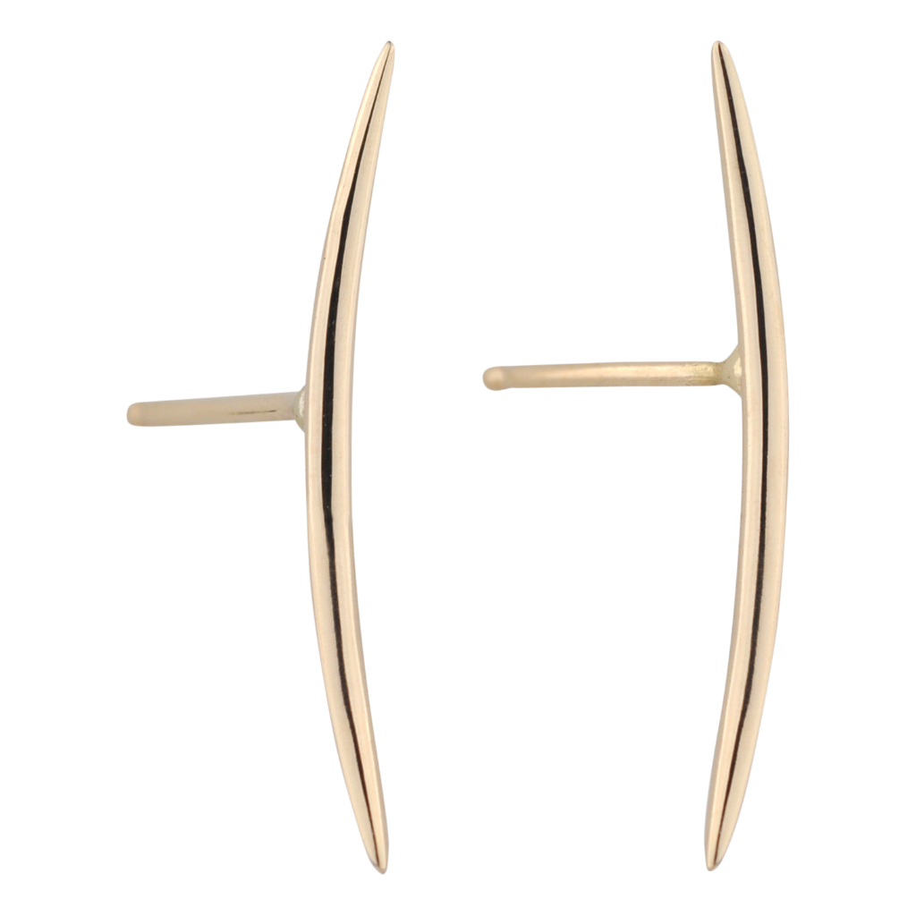 LONG ARC STUD EARRING